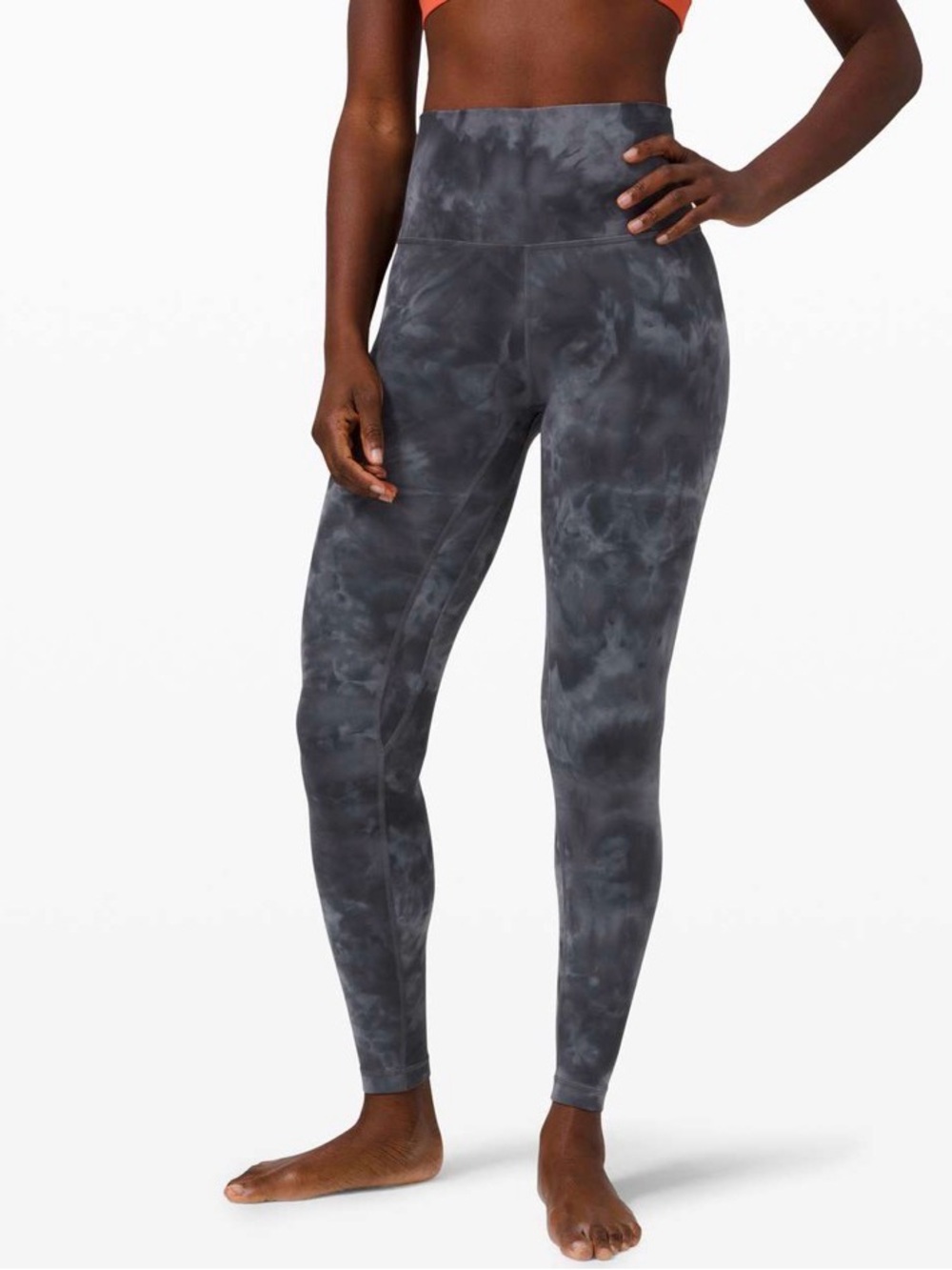 Lululemon Align Pant 28” Diamond Dye Pitch Grey Graphite Grey Leggings Size 6